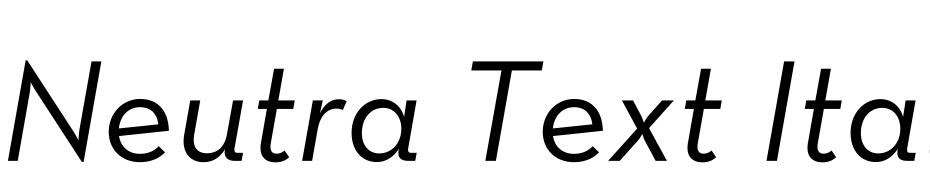 Neutra Text Italic Yazı tipi ücretsiz indir